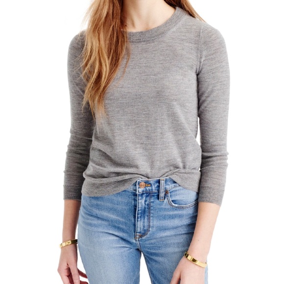 J Crew Sweaters New J Crew Tippi Sweater Merino Heather Smoke M